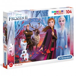 272747 CLEMENTONI PUZZLE 104 EL. KRAINA LODU FROZEN