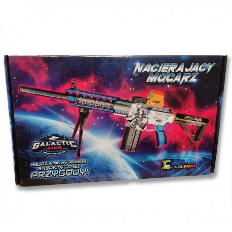 732912 KARABIN NACIERAJĄCY MOCARZ NA BATERIE KRĄŻKI PIANKOWE CIUCIUBABKA