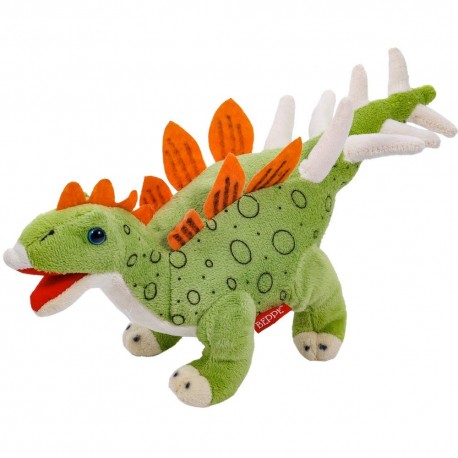 109630 PLUSZOWY DINOZAUR STEGOZAUR JASNY ZIELONY 30 CM PLUSZAK BEPPE