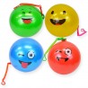 635324 PIŁKA GUMOWA EMOTKA NA SPRĘŻYNIE 23 CM BEST MS TOYS