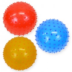 635331 PIŁKA GUMOWA Z KOLCAMI 23 CM BEST MS TOYS