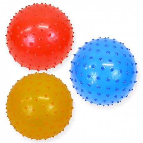 635331 PIŁKA GUMOWA Z KOLCAMI 23 CM BEST MS TOYS