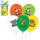 3131963 BALONY SAFARI ZWIERZAKI KOLOROWE 30 cm 5 szt. GODAN