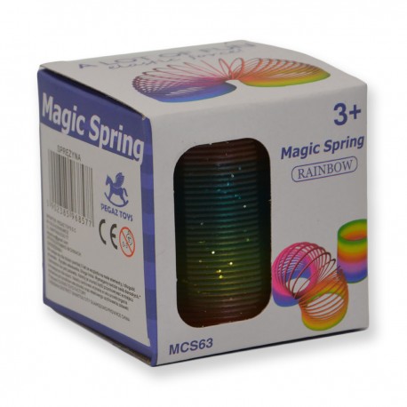 968577 MAGICZNA SPRĘŻYNA TĘCZOWE KOLORY PEGAZ