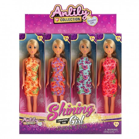 9469263 LALKA W SUKNI WIECZOROWEJ 29 CM 4 WZORY GAZELO