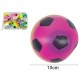 465722 PIŁKA MIĘKKA PIANKOWA NOŻNA TĘCZOWA 10 cm GAZELO