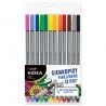 KIDEA 0104321 CIENKOPISY 12 KOLORÓW
