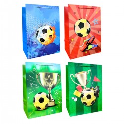 916045 TORBA OZDOBNA MIX PIŁKA NOŻNA L 30x42x20 W&K