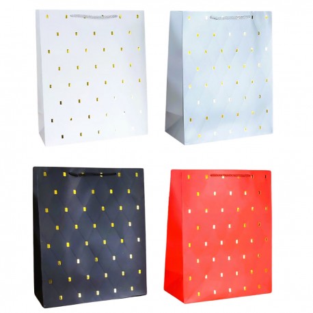 916397 TORBA OZDOBNA MIX KOLOROWE KLOCKI M 26x32x12 W&K