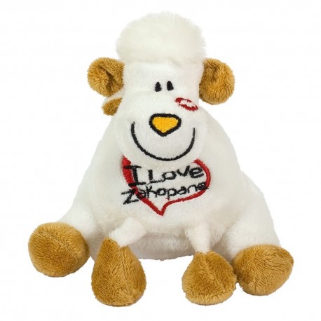 638645 PLUSZAK PLUSZOWA SIEDZĄCA OWCA I LOVE ZAKOPANE 15 CM BEPPE