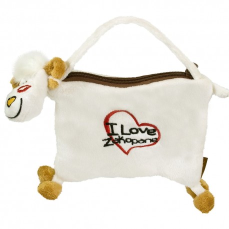 638652 PLUSZAK PLUSZOWA OWCA TOREBKA I LOVE ZAKOPANE 12x17 CM BEPPE