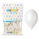 112917 BALONY GM110 METALICZNE PERŁOWO-BIAŁE 12" 100 SZT. GODAN