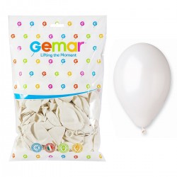 112917 BALONY GM110 METALICZNE PERŁOWO-BIAŁE 12" 100 SZT. GODAN