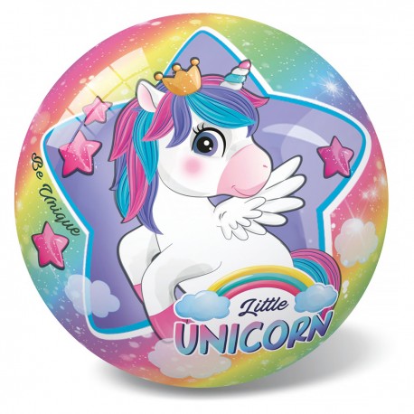 131278 PIŁKA GUMOWA JEDNOROŻEC UNICORN 23 CM BEST MS TOYS