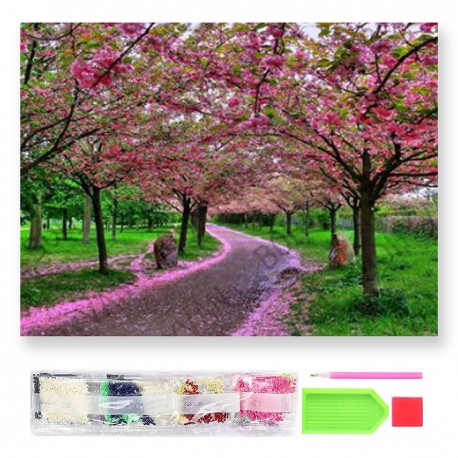 075987 HAFT DIAMENTOWY MOZAIKA 40x30 WILK ŚWIECI W CIEMNOŚCI