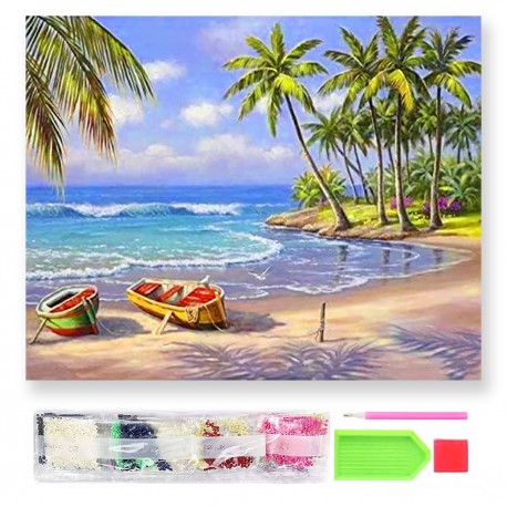 787323 DIAMENTOWA MOZAIKA 40x30 TROPIKALNA WYSPA