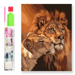 787330 DIAMENTOWA MOZAIKA 40x30 ORCHIDEA MIĘDZY KAMYKAMI