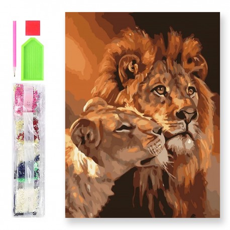 787330 DIAMENTOWA MOZAIKA 40x30 ORCHIDEA MIĘDZY KAMYKAMI