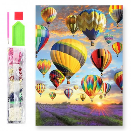 788108 DIAMENTOWA MOZAIKA 40x30 KRAJOBRAZ GÓRSKI, LATO