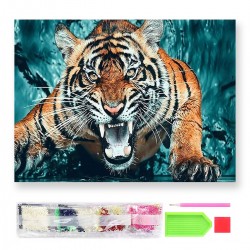 788108 DIAMENTOWA MOZAIKA 40x30 KRAJOBRAZ GÓRSKI, LATO