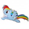 301243 BALON FOLIOWY MY LITTLE PONY RAINBOW DASH 53x102 cm GODAN