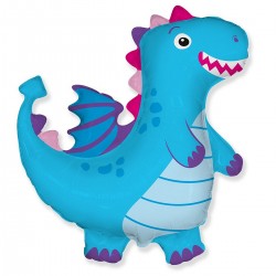 312324 BALON FOLIOWY SMOK NIEBIESKI 92x92 cm GODAN