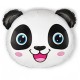 323528 BALON FOLIOWY GŁOWA PANDY 14" 22x24 cm GODAN