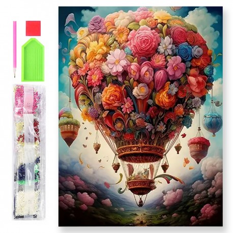 788108 DIAMENTOWA MOZAIKA 40x30 KRAJOBRAZ GÓRSKI, LATO