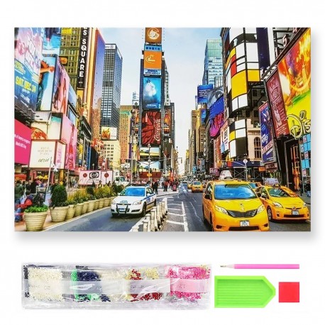 788108 DIAMENTOWA MOZAIKA 40x30 KRAJOBRAZ GÓRSKI, LATO