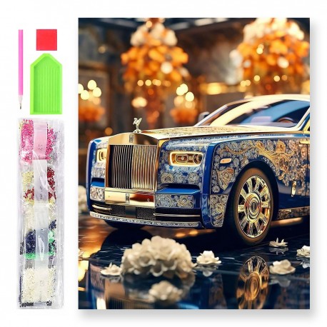 788108 DIAMENTOWA MOZAIKA 40x30 KRAJOBRAZ GÓRSKI, LATO