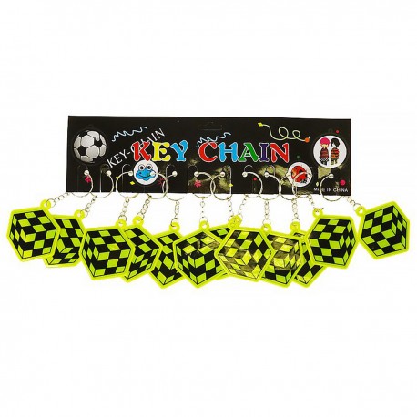 488417 BRELOK KOSTKA ODBLASK ZIELONO-CZARNY ADAR