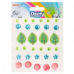 705452 DŻETY WIOSNA/LATO LIŚCIE KWIATY MIX 31 szt. BREWIS