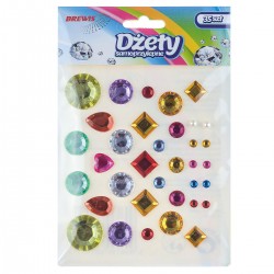 685582 DŻETY KOLOROWY MIX WZORÓW 35 szt. BREWIS