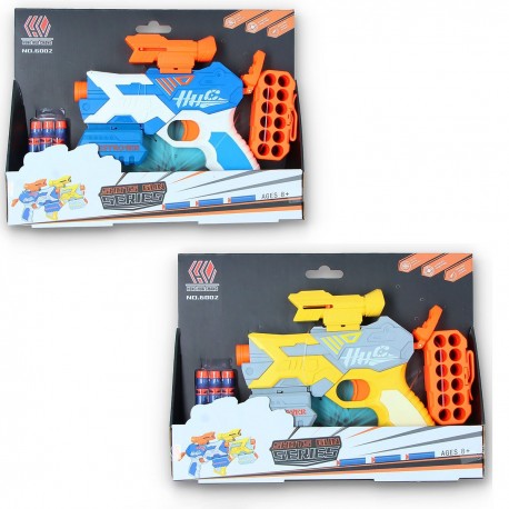 441320 PISTOLET NA STRZAŁKI PIANKOWE 2 KOLORY GAZELO