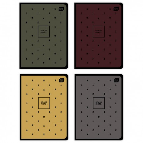 313966 ZESZYT W KRATKĘ A5 80 SOFT TOUCH CHESS INTERDRUK