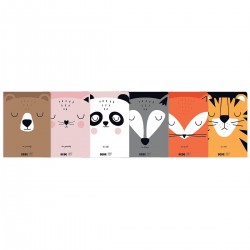 348227 ZESZYT W KRATKĘ A5 32 BEBE ZWIERZAKI FRIENDS INTERDRUK