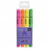 350022 ZAKREŚLACZE NEONOWE 4 KOLORY ACADEMY INTERDRUK