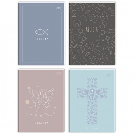 171245 BRULION ZESZYT W KRATKĘ A5 64 RELIGIA INTERDRUK
