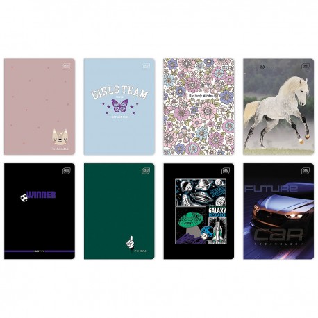 175144 ZESZYT W LINIĘ A5 16 MIX WZORÓW INTERDRUK