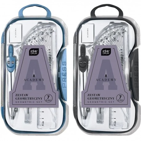 346827 ZESTAW GEOMETRYCZNY ACADEMY 7 el. INTERDRUK