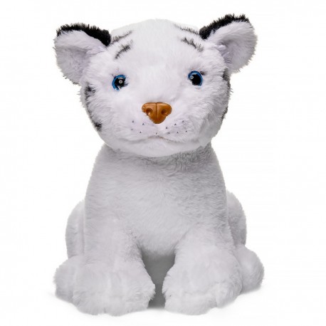 122257 BEPPE DUŻY PLUSZAK PLUSZOWA TYGRYS BIAŁY 30 CM