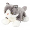 117802 BEPPE DUŻY PLUSZAK PLUSZOWY KOT LEŻĄCY SZARY 30 CM
