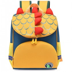 051084 PLECAK TORNISTER DINOZAUR ŻÓŁTY/NIEBIESKI 7&7