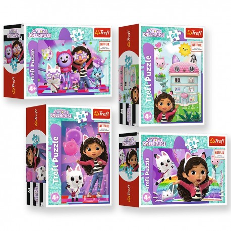 54211 TREFL PUZZLE MINI 54 EL. KOCI DOMEK GABI