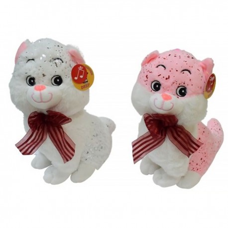 240628 DEEF ŚREDNI PLUSZAK PLUSZOWY KOTEK SIEDZĄCY 23 CM - DŹWIĘKI