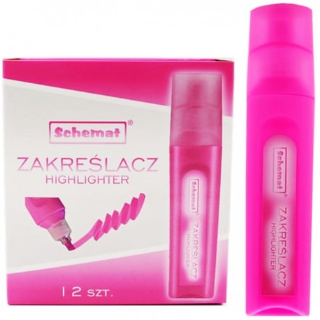 012035 ZAKREŚLACZ RÓŻOWY SCHEMAT