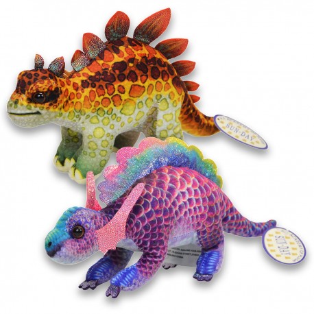 168412 SD ŚREDNI PLUSZAK PLUSZOWY DINOZAUR 2 KOLORY 20 CM