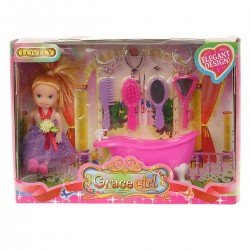 1549081 MINI LALKA Z WANIENKĄ 12 CM ADAR