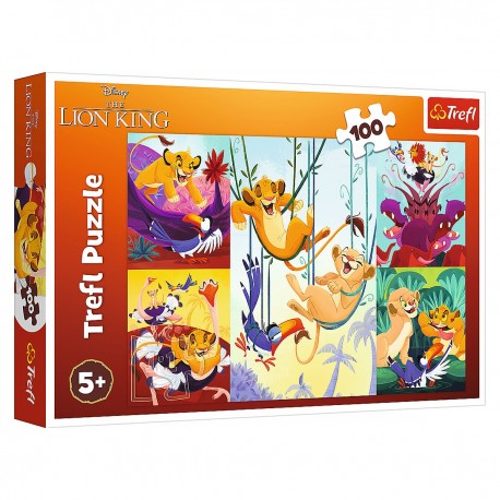 16478 TREFL PUZZLE 100 EL. KRÓL LEW, DZIELNY KRÓL LEW