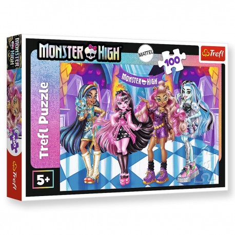16505 TREFL PUZZLE 100 EL. MONSTER HIGH, STRASZNI PRZYJACIELE